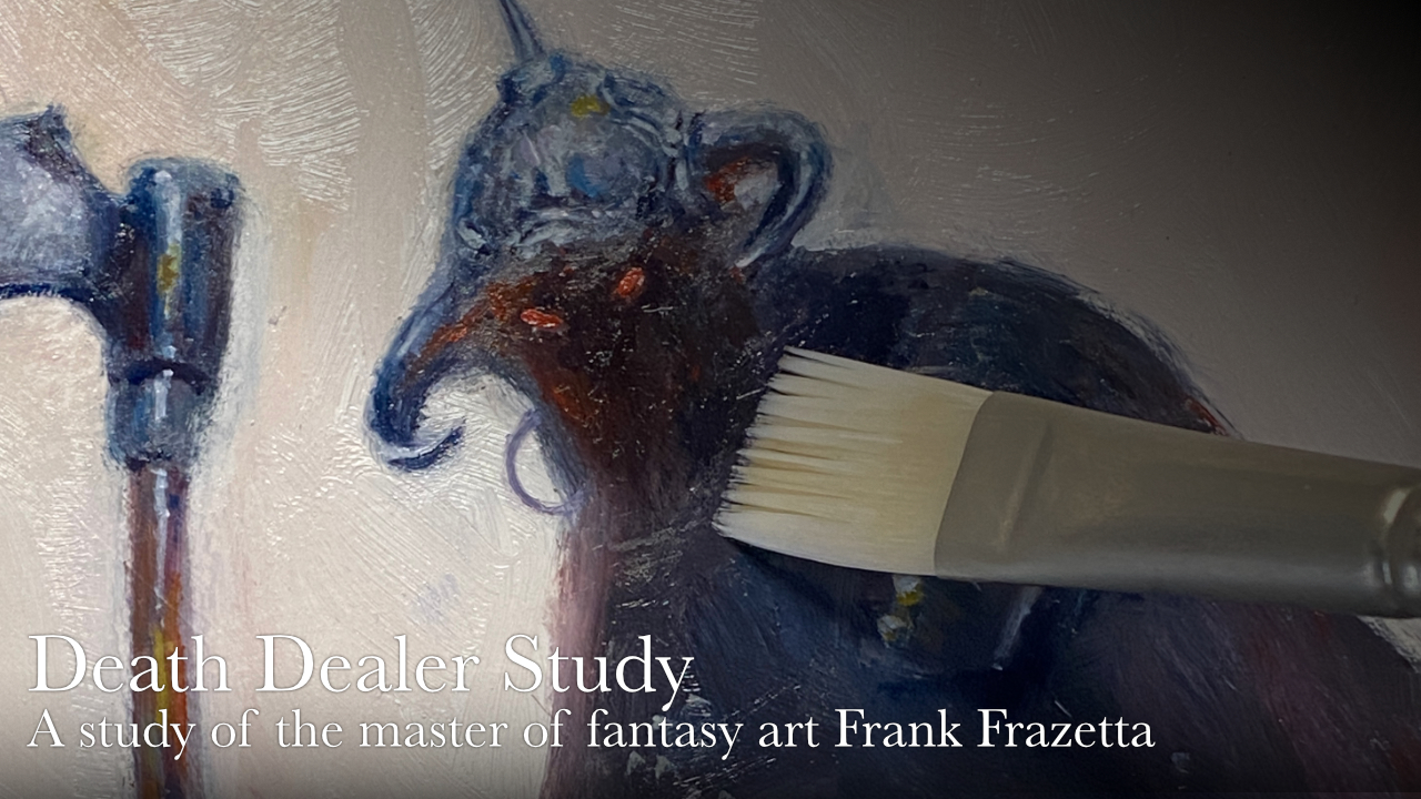 Copying the Masters – Death Dealer by Frank Frazetta